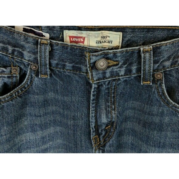 LEVI'S 505 Jeans  Boys Size 10 reg  Straight Leg Jeans - Picture 7 of 9